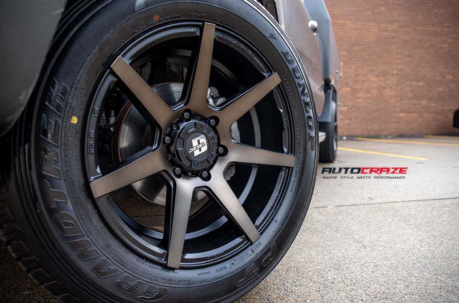 FORD RANGER AVALANCHE MACHINED FACE MATTE BLACK DARK TINT